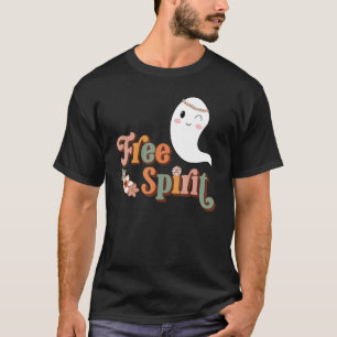 Groovy Free Spirit Hippie Halloween Spooky Season T-Shirt