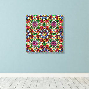 Groovy Funky Flower Power  Canvas Print
