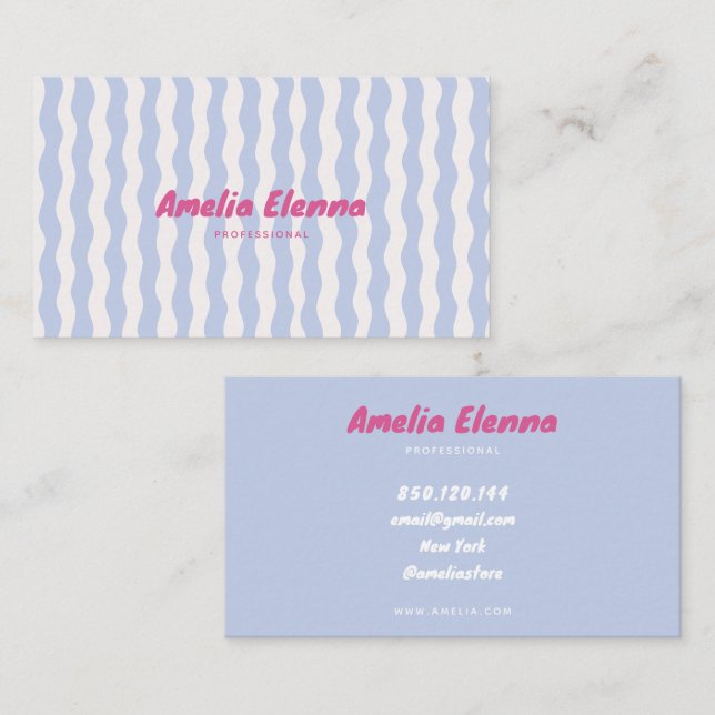 groovy funky soft business card (Front/Back)