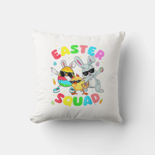 Groovy Funny Rabbit Egg Chick Easter Squad Day Men Cushion