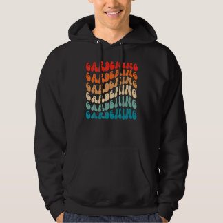 Groovy Gardening For Girl Women Retro 70s Hippie B Hoodie