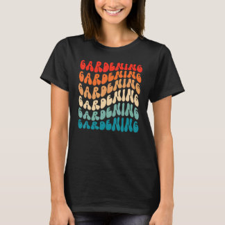 Groovy Gardening For Girl Women Retro 70s Hippie B T-Shirt
