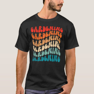 Groovy Gardening For Girl Women Retro 70s Hippie B T-Shirt