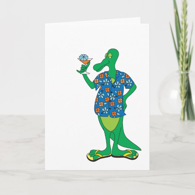 Groovy Gator Father's Day Card (Front)