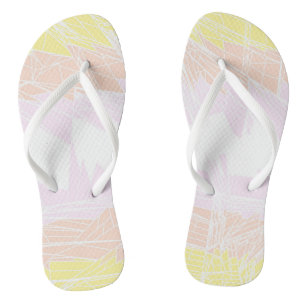 Groovy Geometric Abstract Pangender Pride Flag Jandals