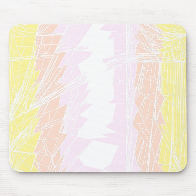 Groovy Geometric Abstract Pangender Pride Flag Mouse Pad (Front)