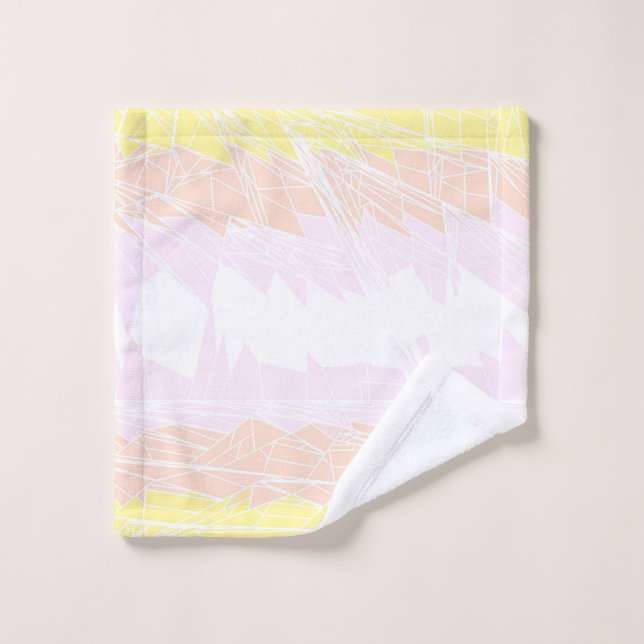 Groovy Geometric Abstract Pangender Pride Flag Wash Cloth (Wash Cloth)