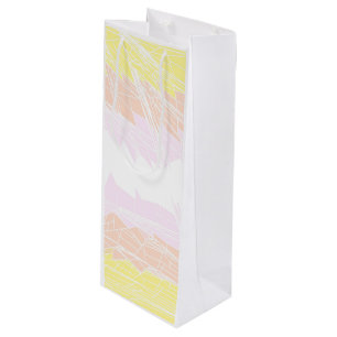 Groovy Geometric Abstract Pangender Pride Flag Wine Gift Bag