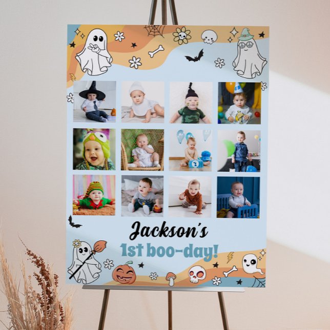 Groovy Ghost First Year Photo Milestone Sign (Creator Uploaded)