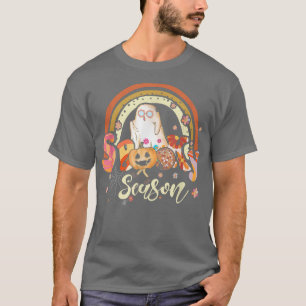 Groovy Ghost Spooky a Season Horror Halloween Cost T-Shirt