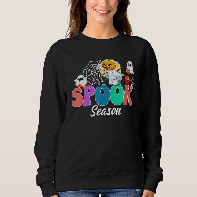 Groovy Ghost Spooky Season_11 Sweatshirt (Front)