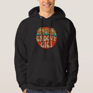 Groovy Gigi 70s Aesthetic Nostalgia 1970 s Retro M Hoodie