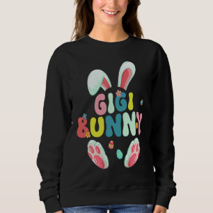 Groovy Gigi Bunny  Happy Easter Mother's Day 2023 Sweatshirt