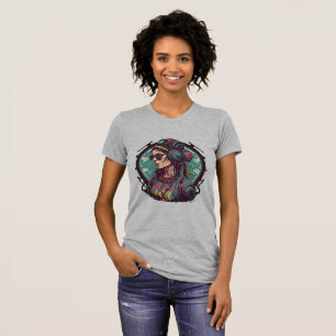 Groovy Girl Vibes: Vibrant Retro Art T-Shirt