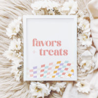 Groovy Girl's Chequered Retro Favours and Treats