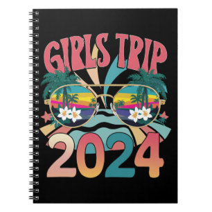 Groovy Girls Trip 2024 Weekend Summer Beach  Notebook