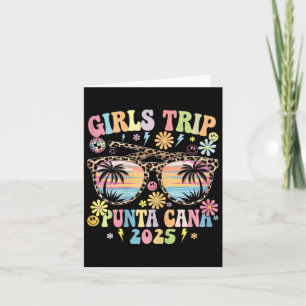 Groovy Girls Trip Punta Cana 2025 Matching Summer Card