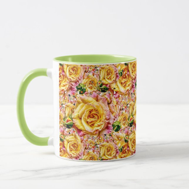 Groovy Golden Rose Opulence: Mug (Left)