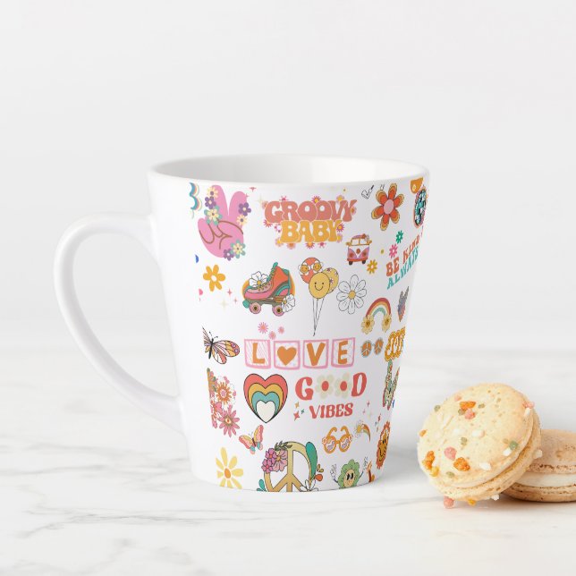 GROOVY GOOD VIBES LATTE MUG (In Situ)