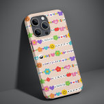 Groovy Good Vibes Love Smile Retro Beads Case-Mate iPhone 13 Case<br><div class="desc">Groovy Good Vibes Love Smile Retro Beads iPhone Phone Cases features a variety of friendship beads with text such as love, peace, happy, smile, good vibes and accented with flowers, butterflies, hearts, stars, yin and yang signs in bright colours. Perfect gifts for Christmas, birthday, best friends, sisters and more. Designed...</div>
