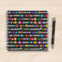 Groovy Good Vibes Love Smile Retro Beads