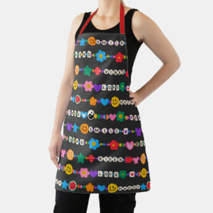 Groovy Good Vibes Retro Kitchen Gift Apron