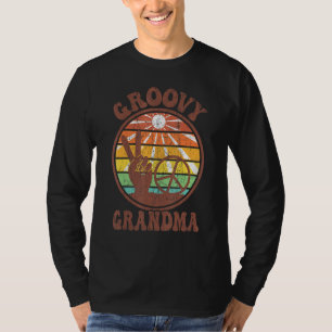 Groovy Grandma 70s Aesthetic Nostalgia 1970's Retr T-Shirt