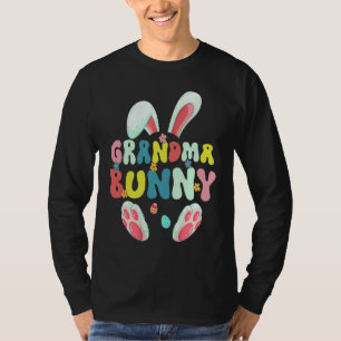 Groovy Grandma Bunny  Happy Easter Mother's Day 20 T-Shirt
