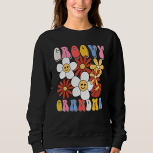 Groovy Grandma Mothers Day Retro 60s 70s 80s Famil Sweatshirt