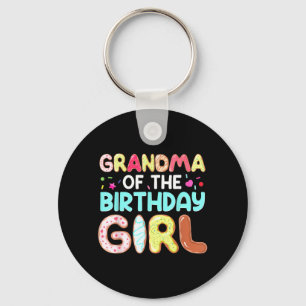Groovy Grandma Of The Birthday Girl Cute Do Family Key Ring