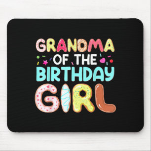 Groovy Grandma Of The Birthday Girl Cute Do Family Mouse Pad