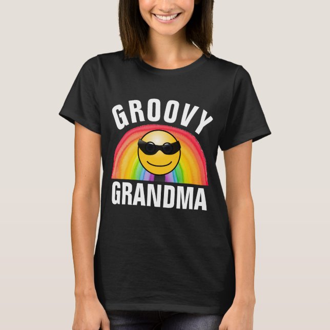 GROOVY GRANDMA RAINBOW T-SHIRTS (Front)