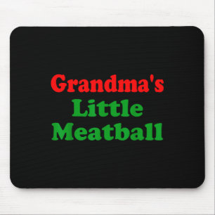 Groovy Grandmas Little Meatball Funny Italian Fami Mouse Pad