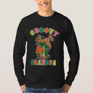groovy grandpa colourful vintage mushroom  T-Shirt