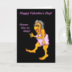 Groovy Granny - Happy Valentine´s Day! Kiss ME! Holiday Card