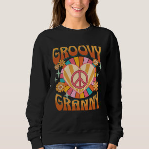 Groovy Granny  Retro 60s 70s Hippie Grandma Grandm Sweatshirt