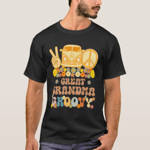 Groovy Great Grandma Hippie Peace Retro Matching P T-Shirt