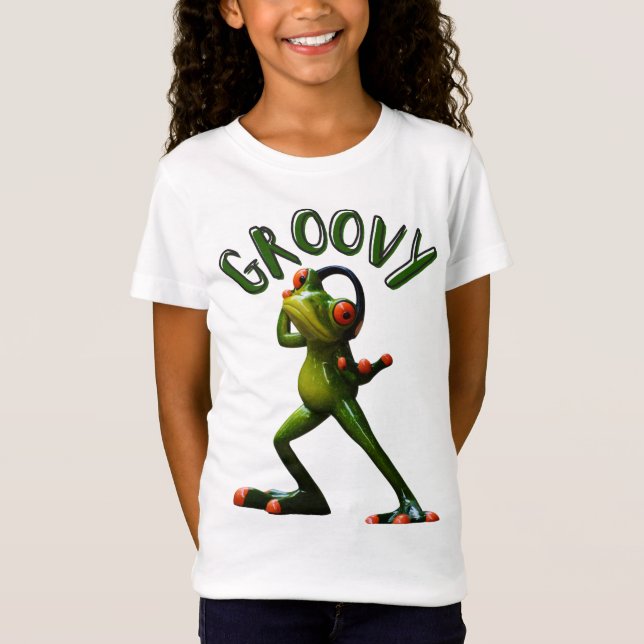Groovy Green Frog T-Shirt (Front)