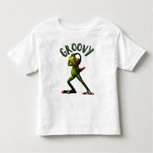 Groovy Green Frog Toddler T-Shirt
