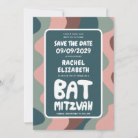 Groovy Green Waves Custom Bat Bar Bnai Mitzvah