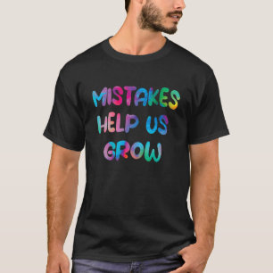 Groovy Growth Mindset Positive Retro Teacher Back  T-Shirt
