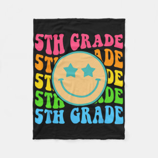 Groovy Growth Mindset Positive Retro Teachers Byck Fleece Blanket