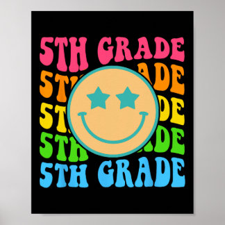 Groovy Growth Mindset Positive Retro Teachers Byck Poster