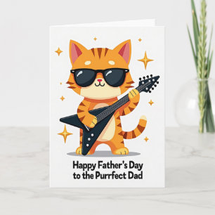 Groovy Guitar Dads Day Card