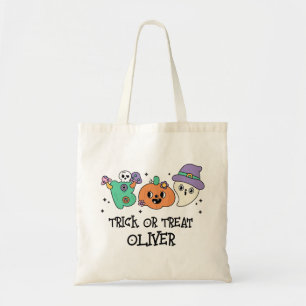 Groovy Halloween Boo Cute Trick or Treat Custom Tote Bag