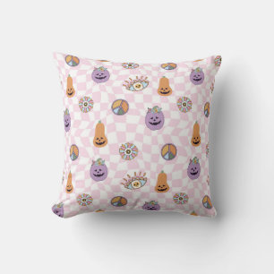 Groovy Halloween Collage Cushion