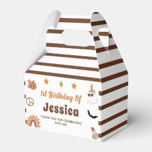 Groovy Halloween Cute Ghost Birthday Party Favour Box