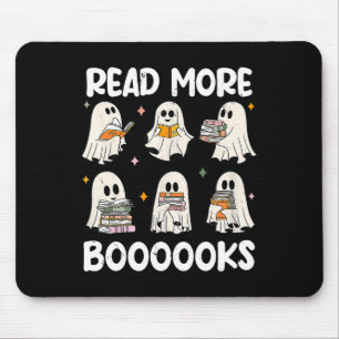 Groovy Halloween Ghost Read More Boooooks Libraria Mouse Pad