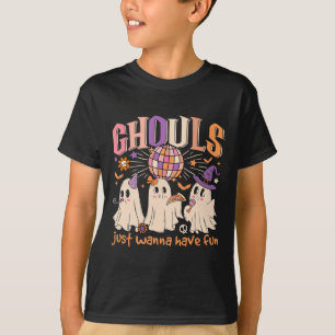 Groovy Halloween Ghouls Just Wanna Have Fun Dancin T-Shirt