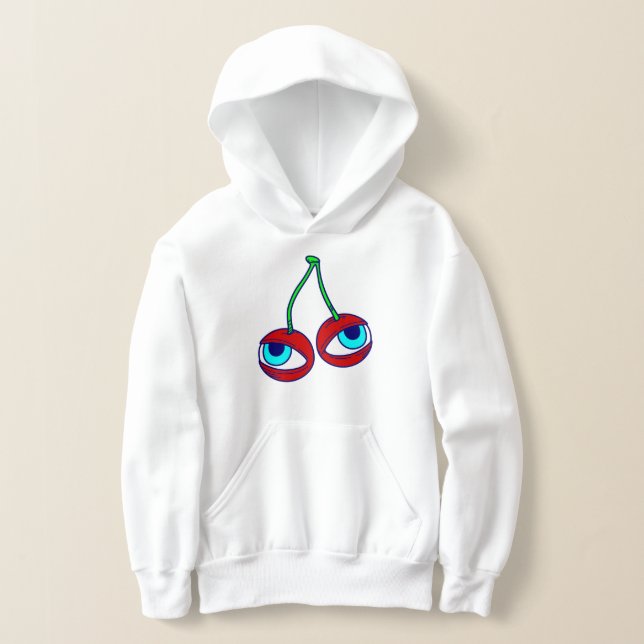 groovy halloween spooky cherry fruit eyes quirky (Laydown)